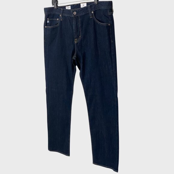 AG Adriano Goldschmied B-Type II Straight Denim Jeans Men's 37X32 Dark Wash New - Picture 2 of 11